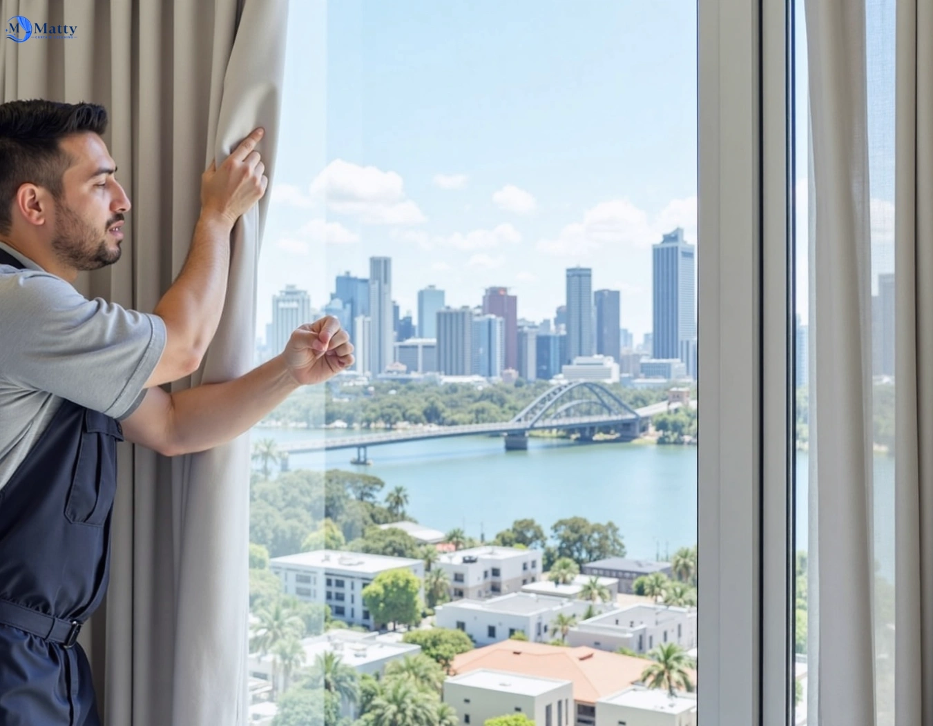 Professional curtain steam cleaning service craigieburn-vic QLD by Matty Curtain Cleaning