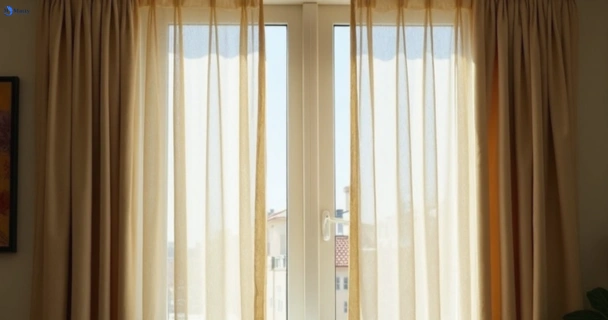 Dusty and dull curtains in craigieburn-vic before steam cleaning